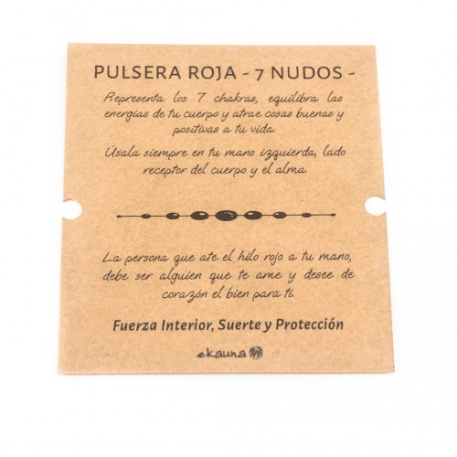 Pulsera 7 nudos