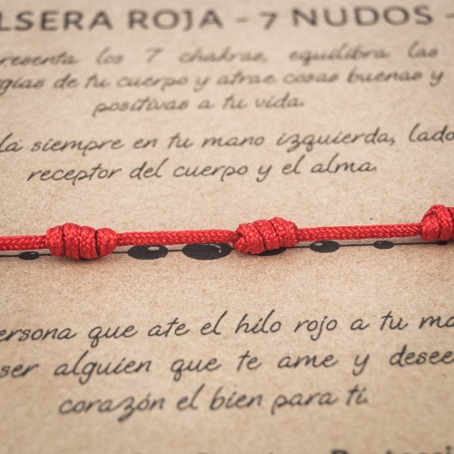 Pulsera de hilo rojo