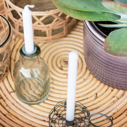 Velas blancas para candelabro